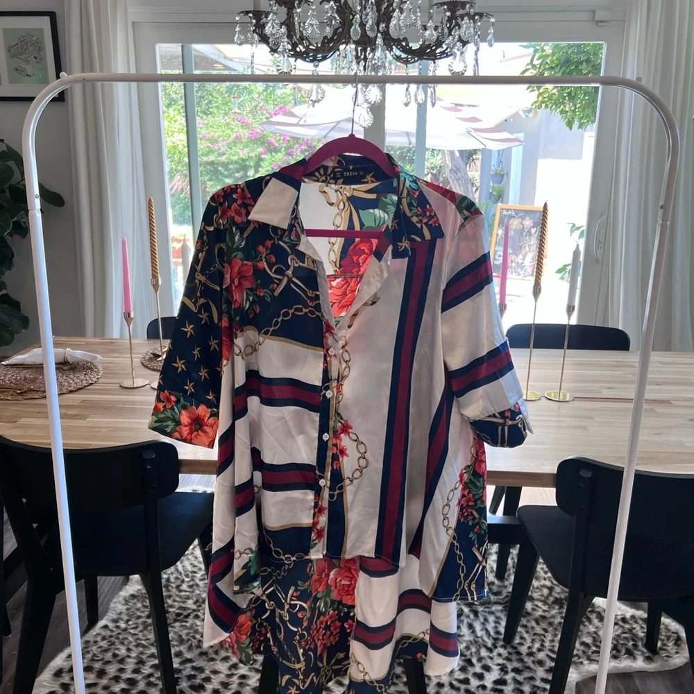 Button down patterned shirt - Picture 1 of 1